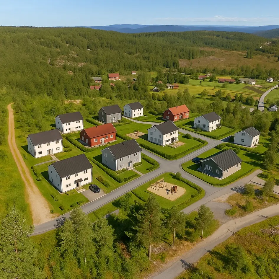 Ny pris! Kjørkeliheia - Ferdig regulert boligområde med 13 boligtomter - Selges som råtomt photo 3