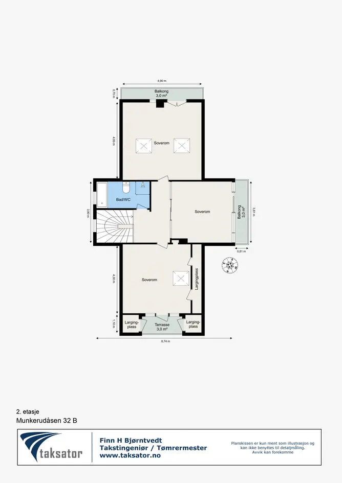 Villa med flott utsikt | Solrikt på toppen av en kolle | Dobbelgarasje | Peis | 5 soverom.  photo 4