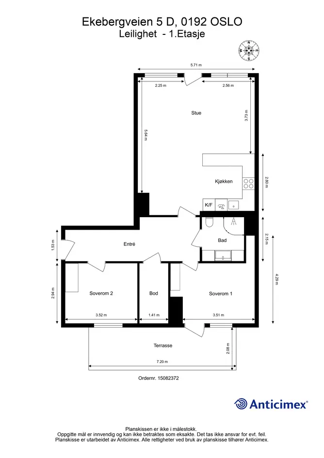Lekker 3-R med god standard fra 2008 I Romselig sydvendt terrasse på 15m² I Garasjeplass*|Heis I IN-ordning photo 2
