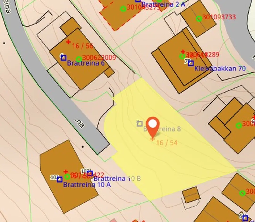 Boligtomt på 730 kvm. 60% BYA. Tomt for enebolig / tomannsbolig. Ingen byggeklausul.  photo 5