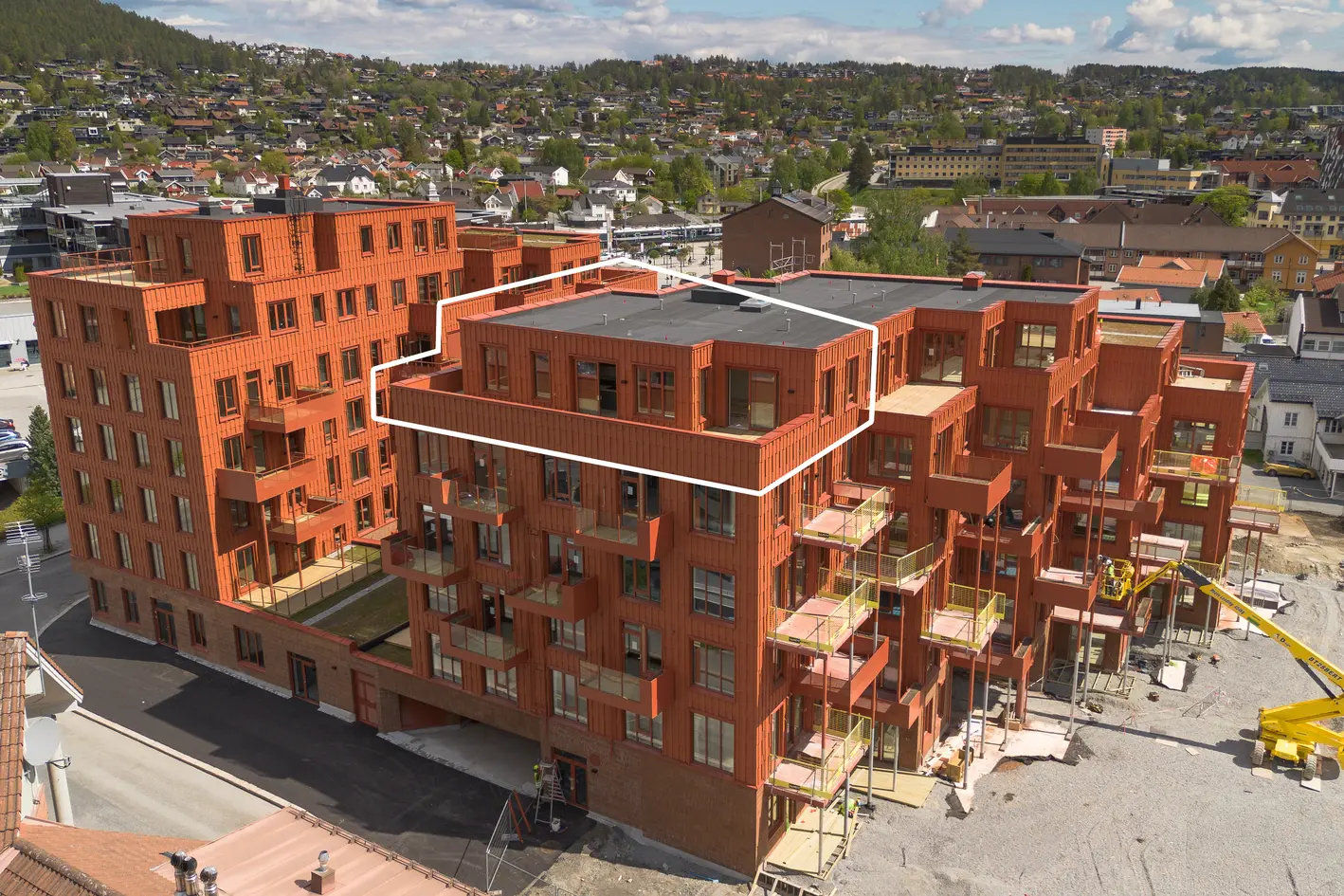 Ny topp- og endeleilighet med takterrasse på ca. 70 kvm - Gjennomtenkt planløsning og sentral beliggenhet | P-plass photo 4