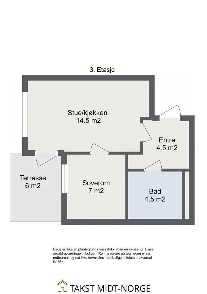 Innbydende 2-roms leilighet fra 2024 inkl. p-plass i kjeller verdt kr. 280.000,-. 3. etg. & heis i bygget. Flott utsikt. photo 5