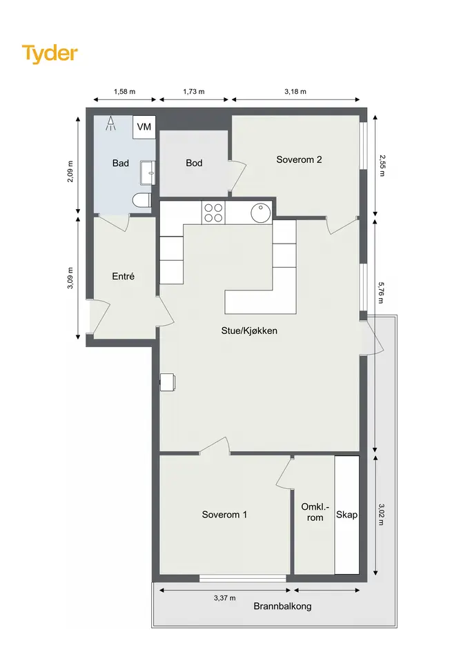Apartment in oslo - Bilde 4