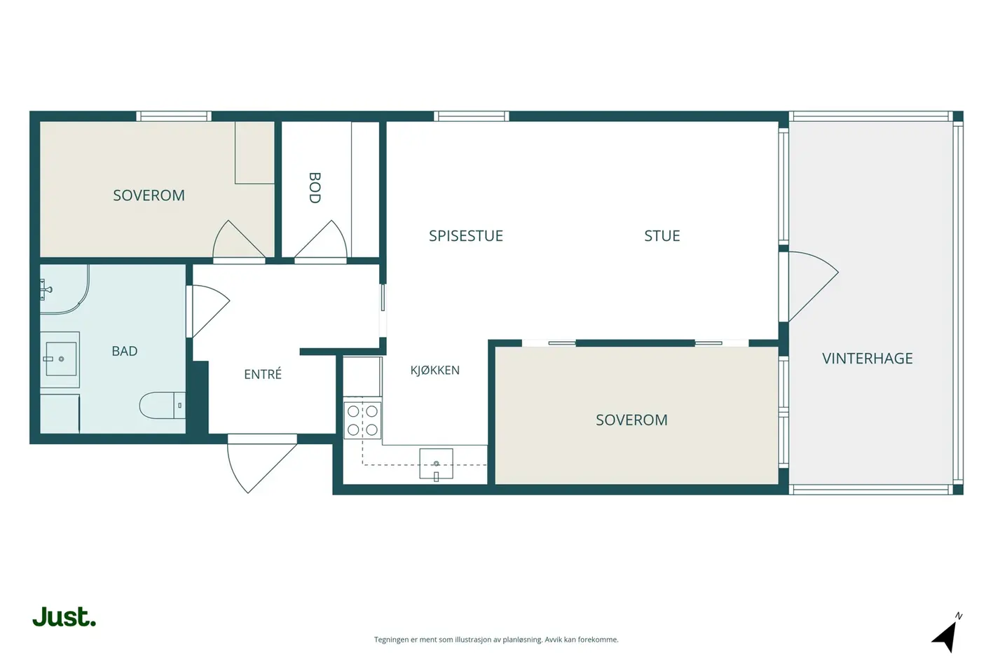 Apartment in Tromsø, Lille Lanes, Bjerkaker - View 3