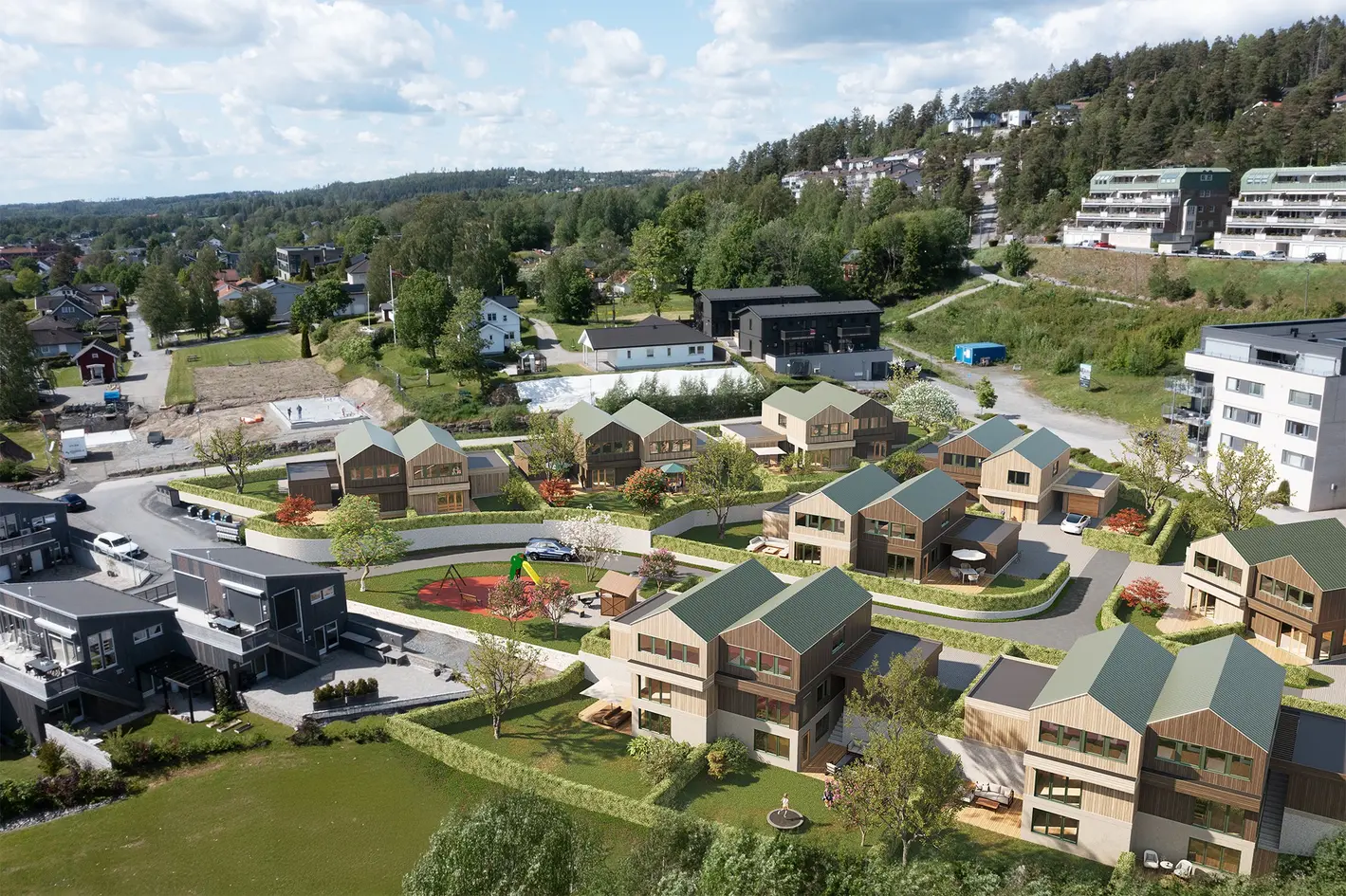 BYGGING ER IGANGSATT - Høy kvalitet på standard og utvendig leveranse - Garasje - 4 boliger med hybel photo 2