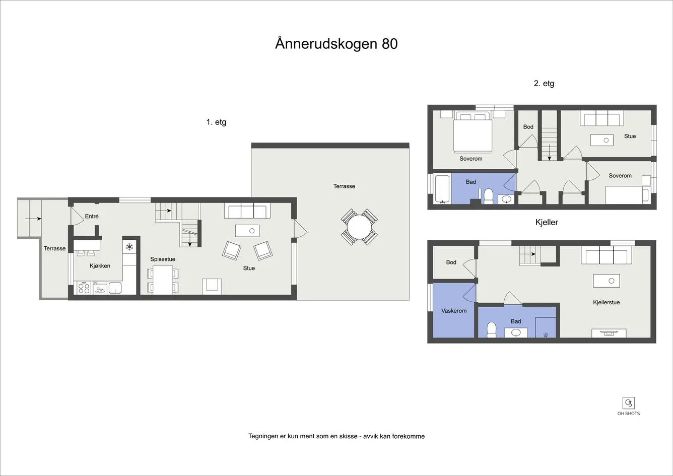 Enderekkehus nær Asker sentrum | 3 sov. og 2 bad | barnevennlig | nær marka, skoler og barnehage  photo 5