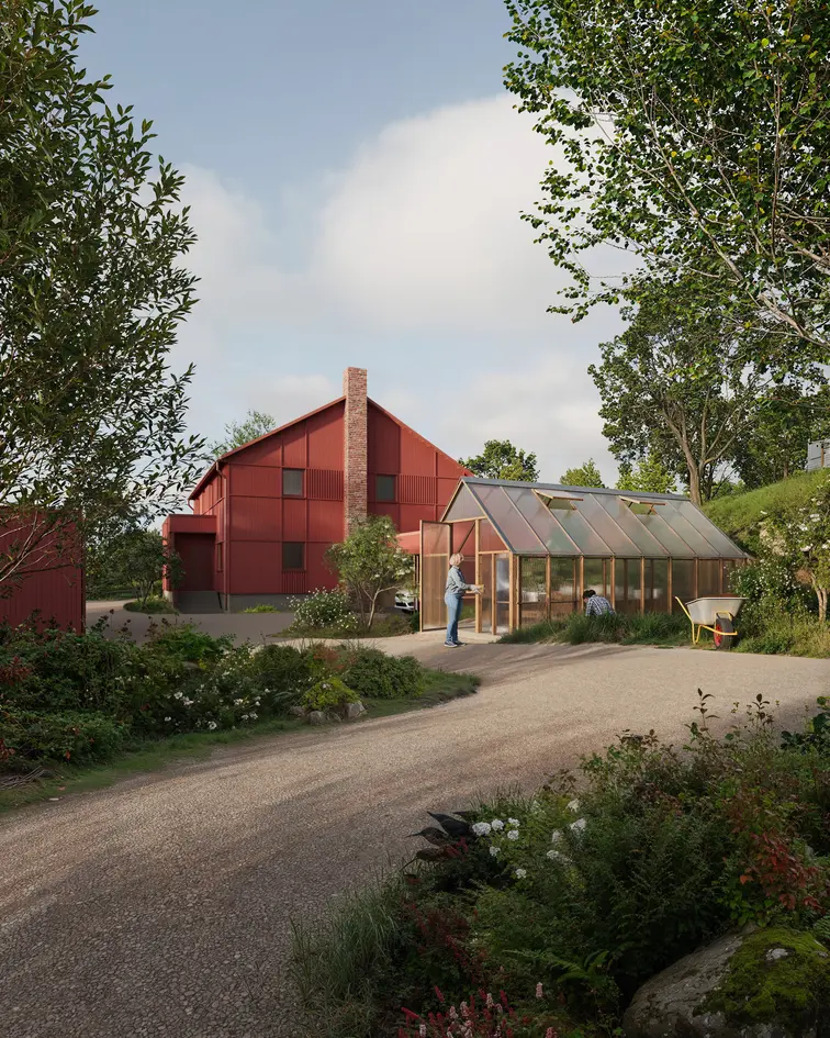 Arkitekttegnede tomannsboliger på landlig gårdstun. Tidløst og moderne, med deilige, private uteplasser. photo 4
