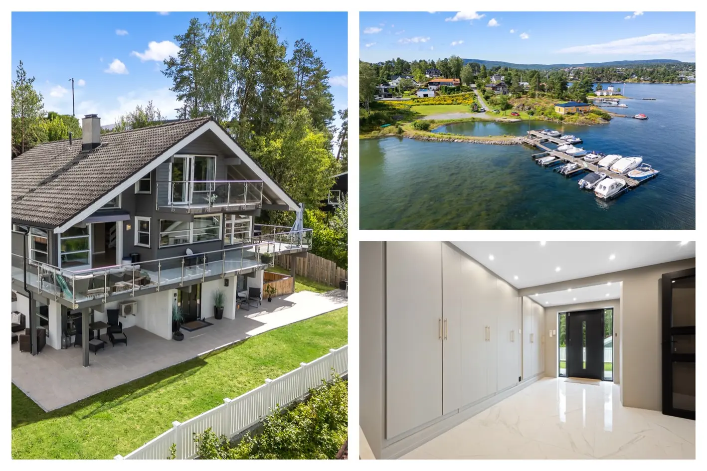Stor og pent oppusset enebolig m/hybel. Utsikt til sjøen - Gode solforhold - Privat ballbinge - Strandparsell m/båtplass