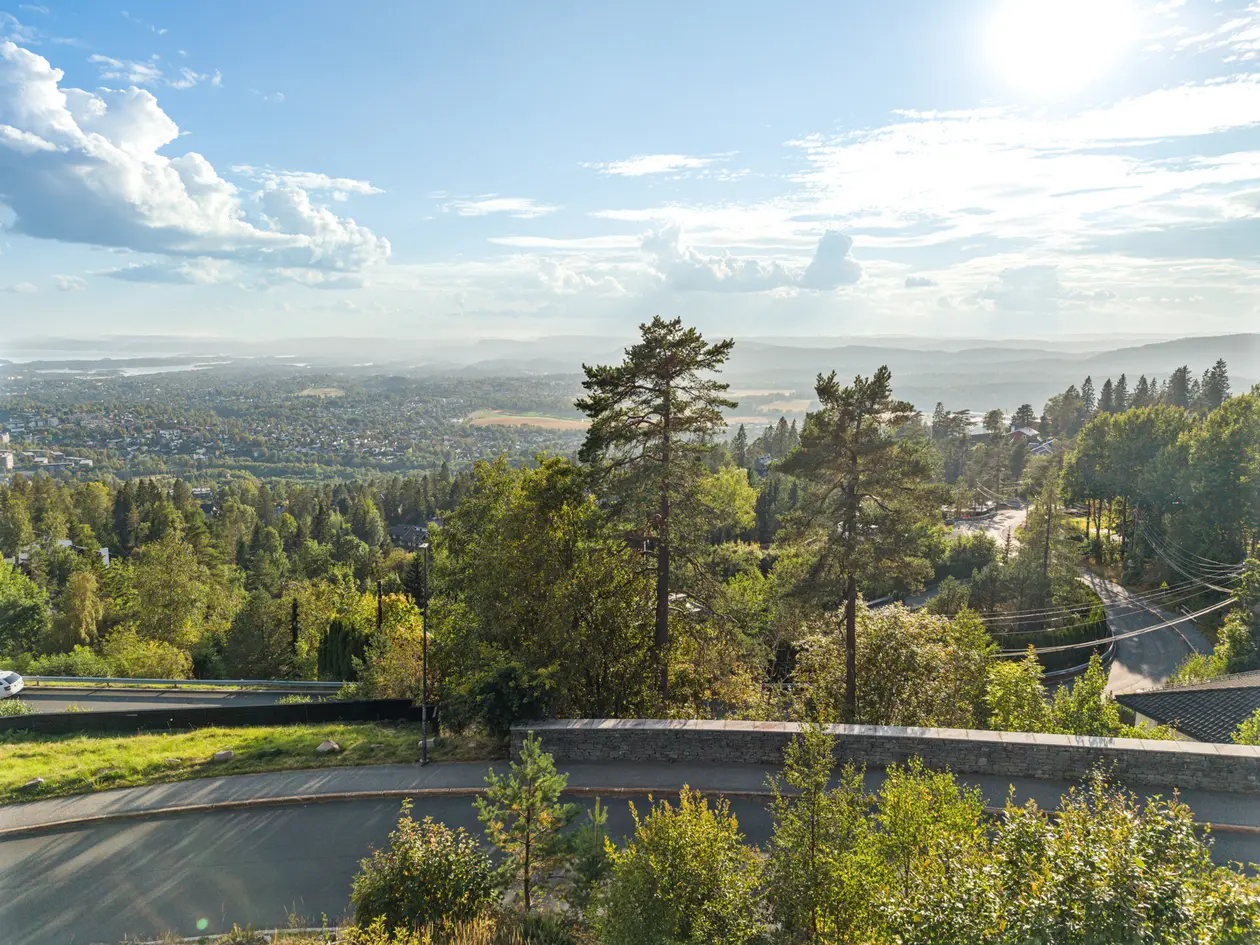 Vakker utsiktstomt på 1.076 m²  solrikt med panorama mot fjord og by photo 4