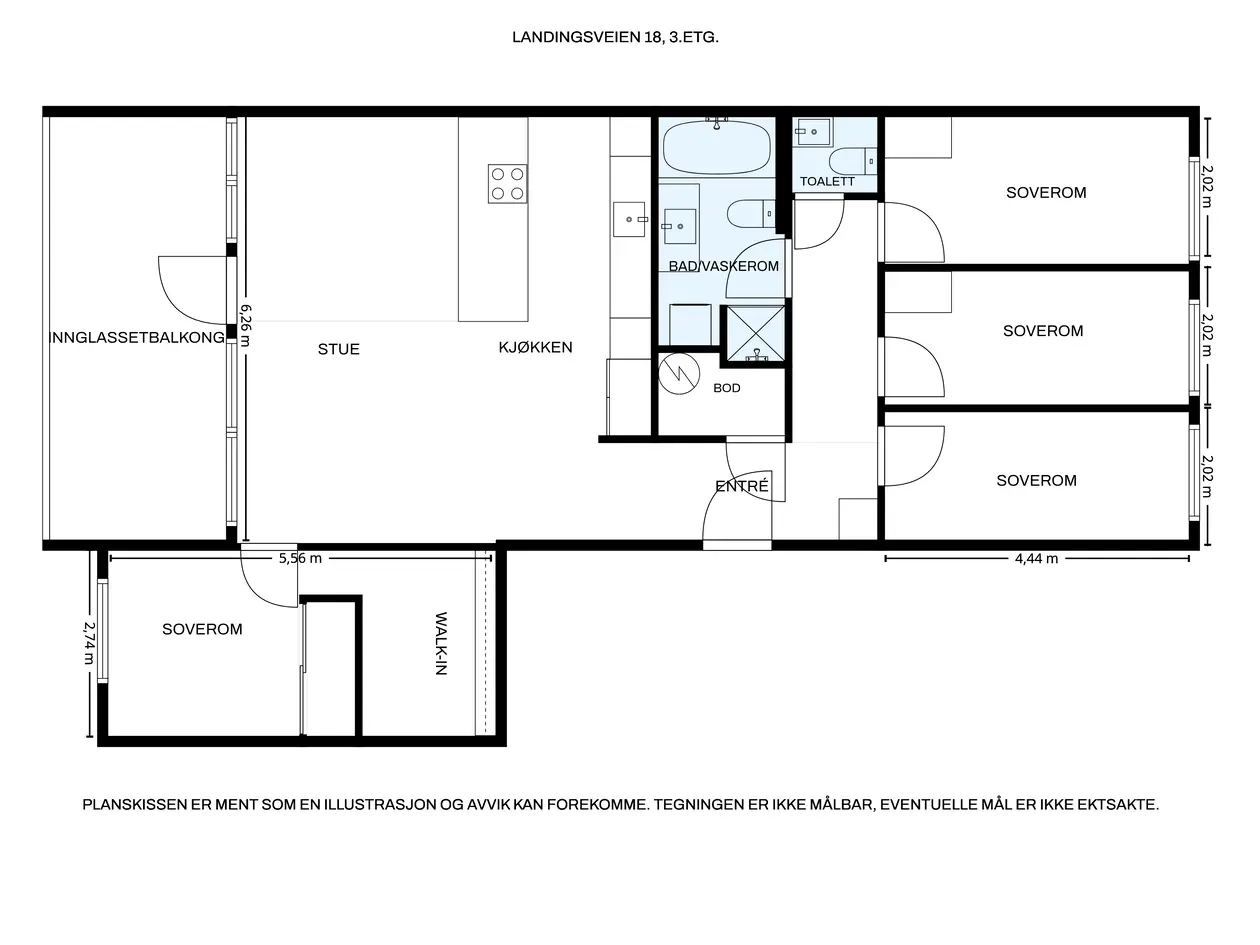 Apartment in Oslo, Jarbakken, Vestre Aker - Bilde 4
