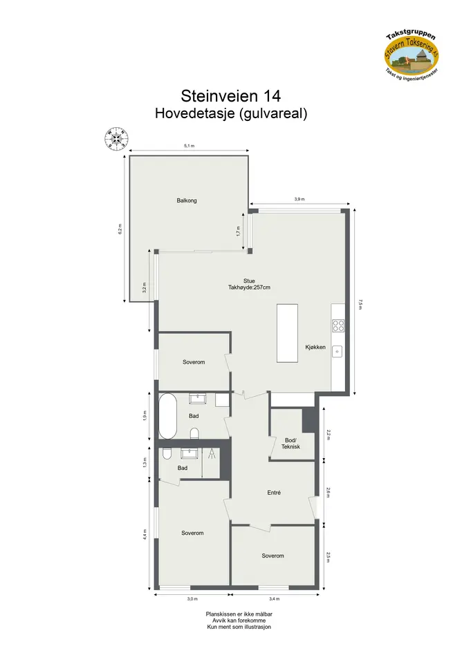 Lekker 4-roms eierleilighet med panoramautsikt | 2 bad | 3 soverom | Solrik balkong | Nær sjø og marka | Garasjeplass photo 5