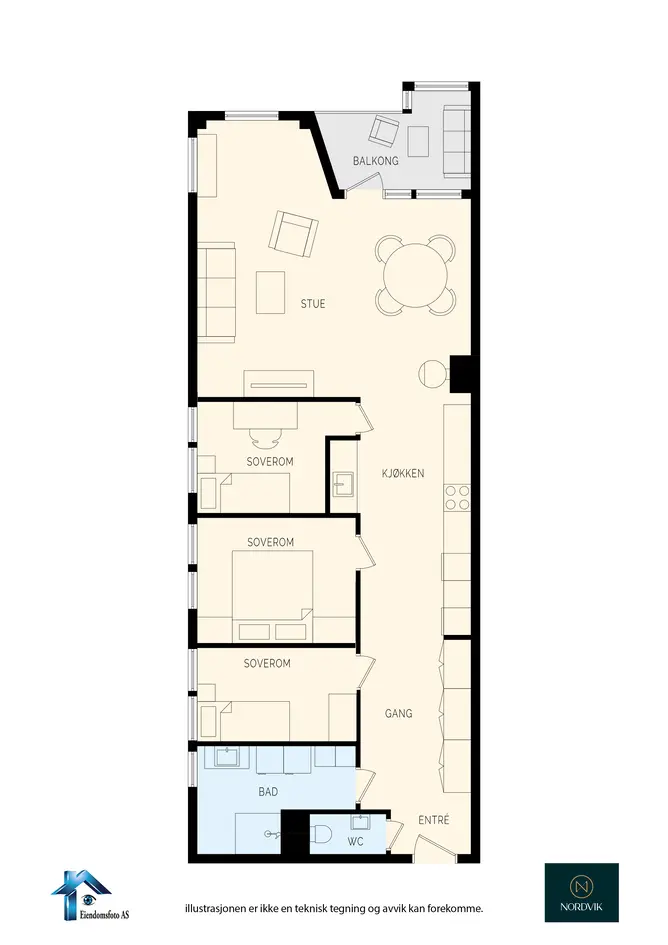 Særs delikat og påkostet frontleilighet mot elva - Vesentlig modernisert 2021-2025 - 3 sov - Carport m/lader - Brygge photo 5