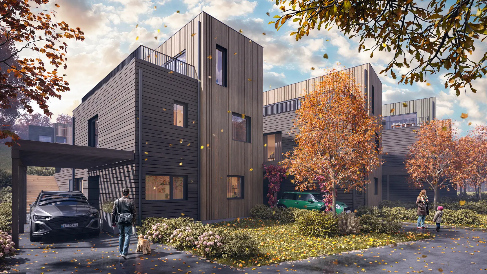 Siste mulighet - kun 1 igjen! Enebolig i rekke på Nordre Kråkerøy. Energieffektivt, fine uteområder, skog og utsikt.