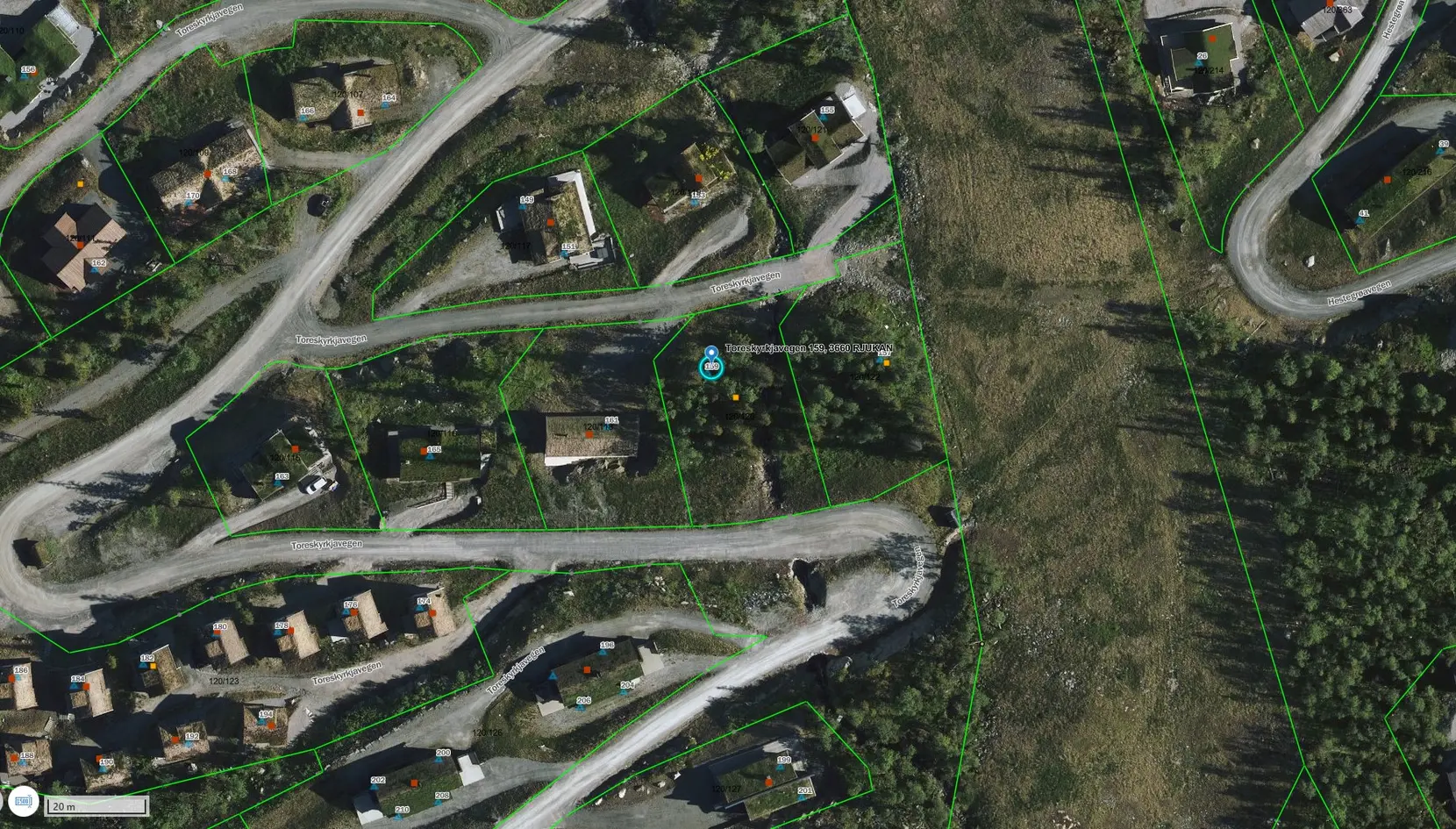 BYGGEKLAR TOMT MIDT I GAUSTATOPPEN NATURPARK 1 173 m² ca 980 meter over havet, mellom skibakkene. Utsikt. Ski inn/​ut - Bilde 6
