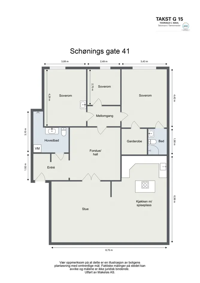 Romslig og gjennomgående 4-roms | VV & fyring ink.|Peisovn | Frodig felles hage |Mulighet for parkeringsleie photo 4