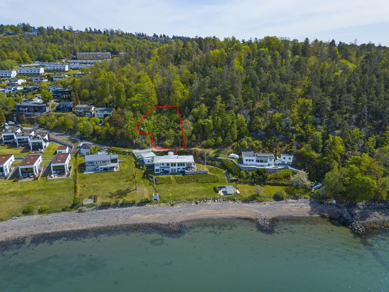 Unik, vestvendt tomt med panoramautsikt over Oslofjorden photo 3