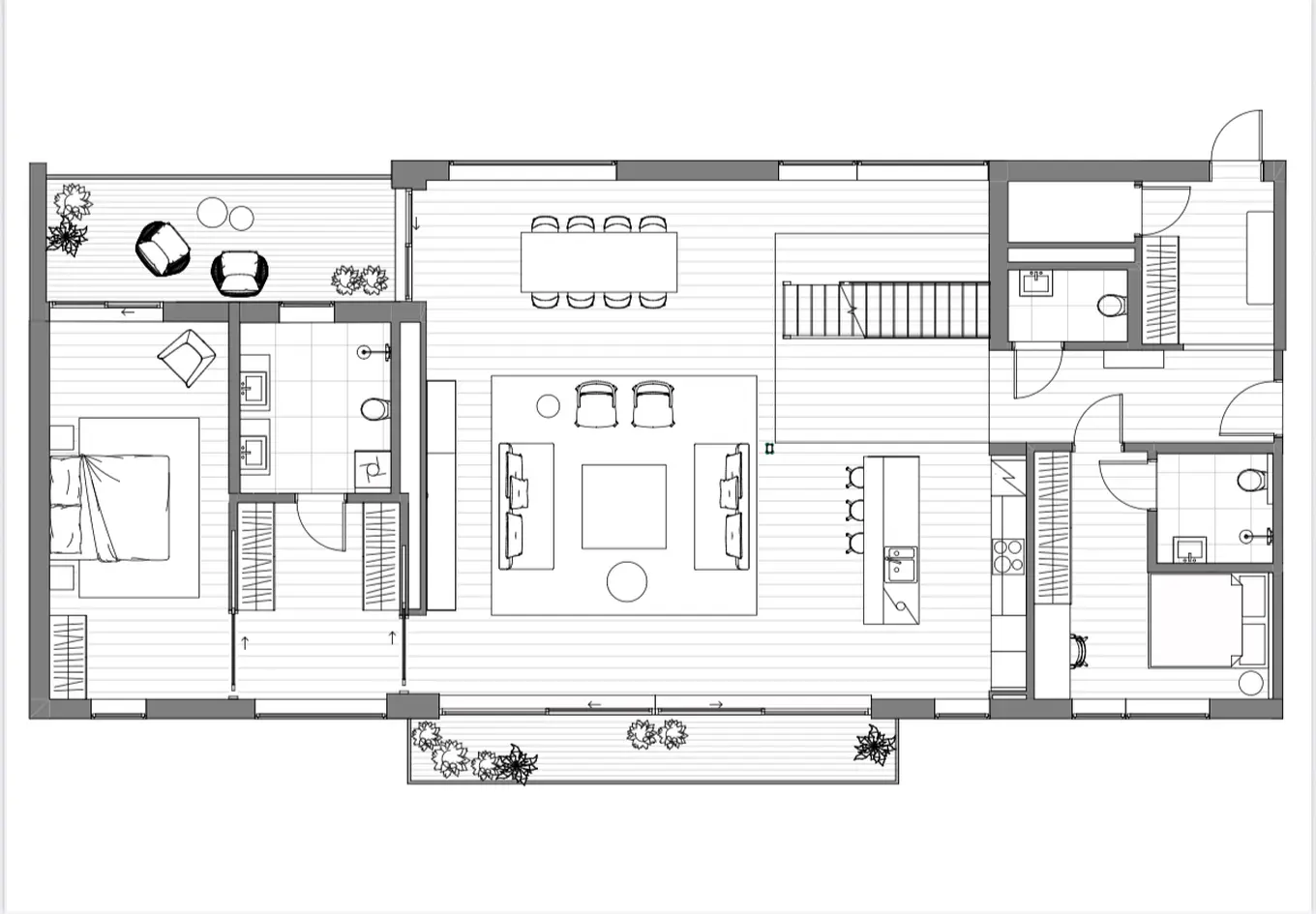 Unik toppleilighet på taket av Vulkan! 90m2 takterrasse med sol fra morgen til kveld. Flere balkonger. Heis. P-plass. photo 3