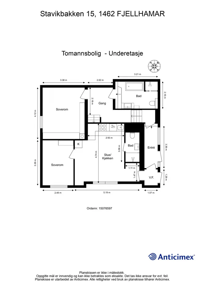 Meget innholdsrik tomannsbolig med 3 soner over 2 plan - Oppgradert i 23 - 1 min til tog - Barnevennlig! photo 4