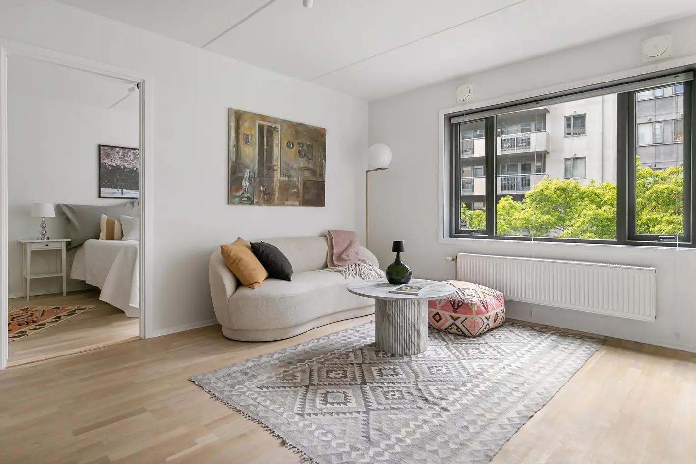 Árasán 2 seomra, 59 m²