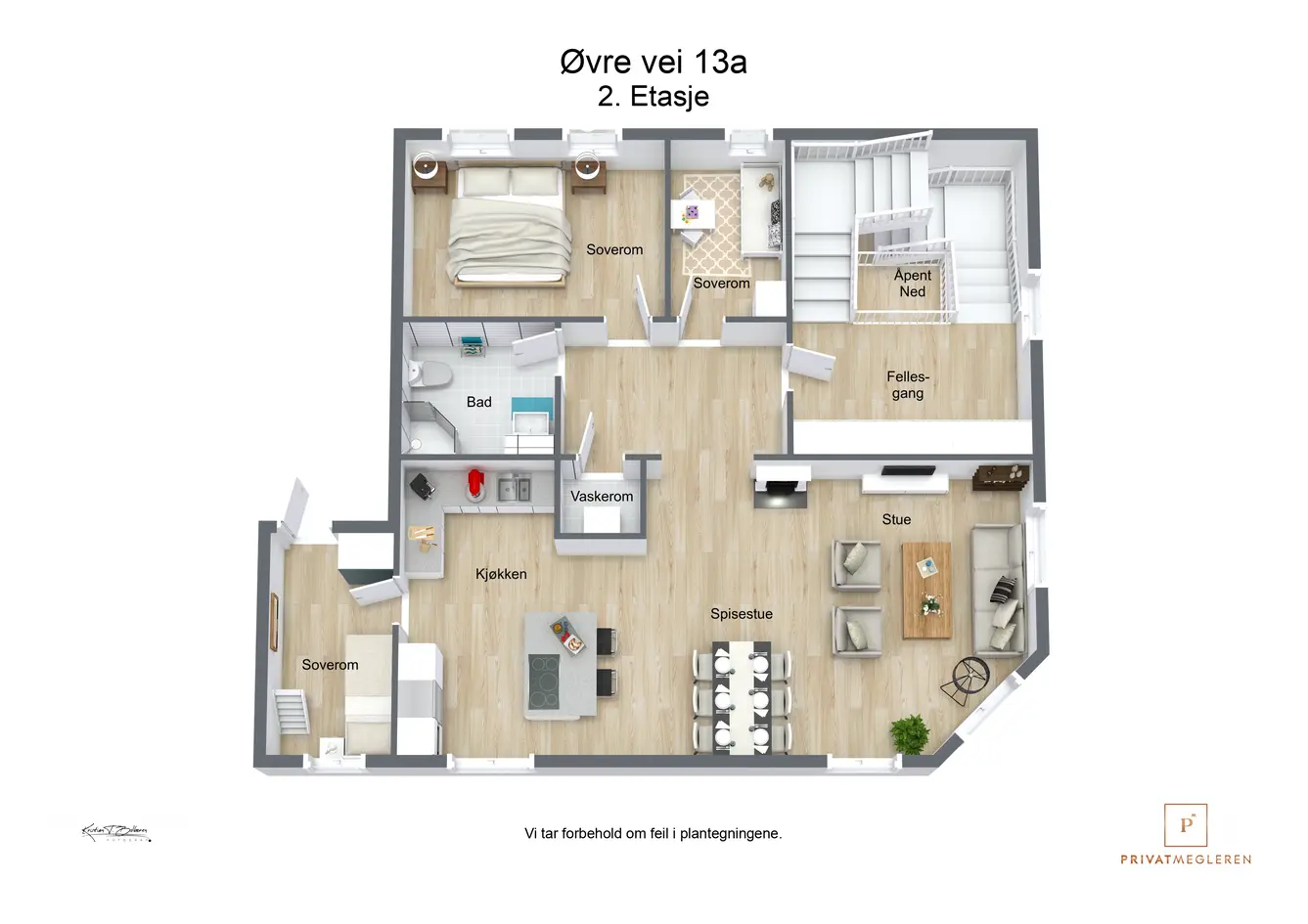 Meget innbydende, selveid hjørneleilighet i 2. etasje på Karljohansvern. Stort loft med potensiale. Egen parkeringsplass photo 3