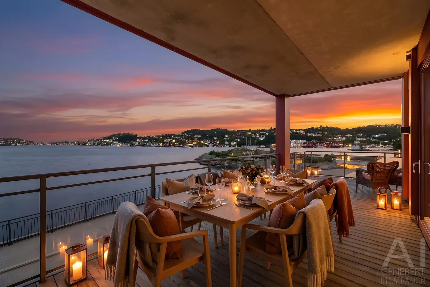 Eksklusiv frontleilighet med 53m² terrasse - Fantastisk utsikt - Mulig kjøp av båtplass* - Garasjeplass med lader, arendal