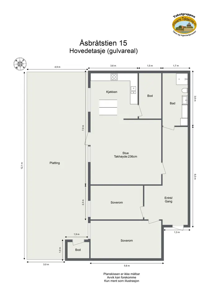 Lys og romslig 3-roms leilighet | Stor vestvendt terrasse | Meget gode solforhold | Rolig og barnevennlig område photo 5