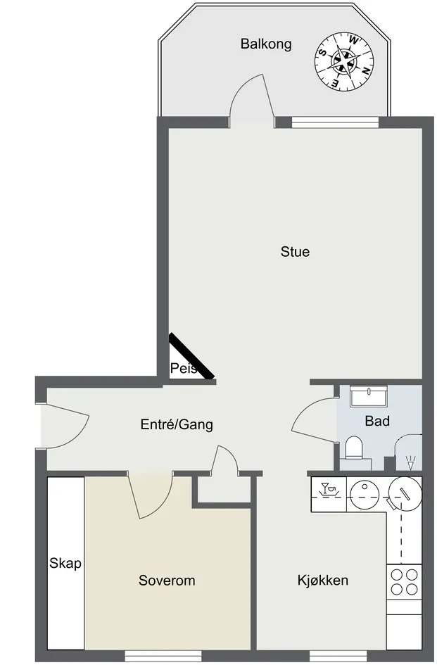Leilighet – Oslo, Teisen, Alna - Bilde 3