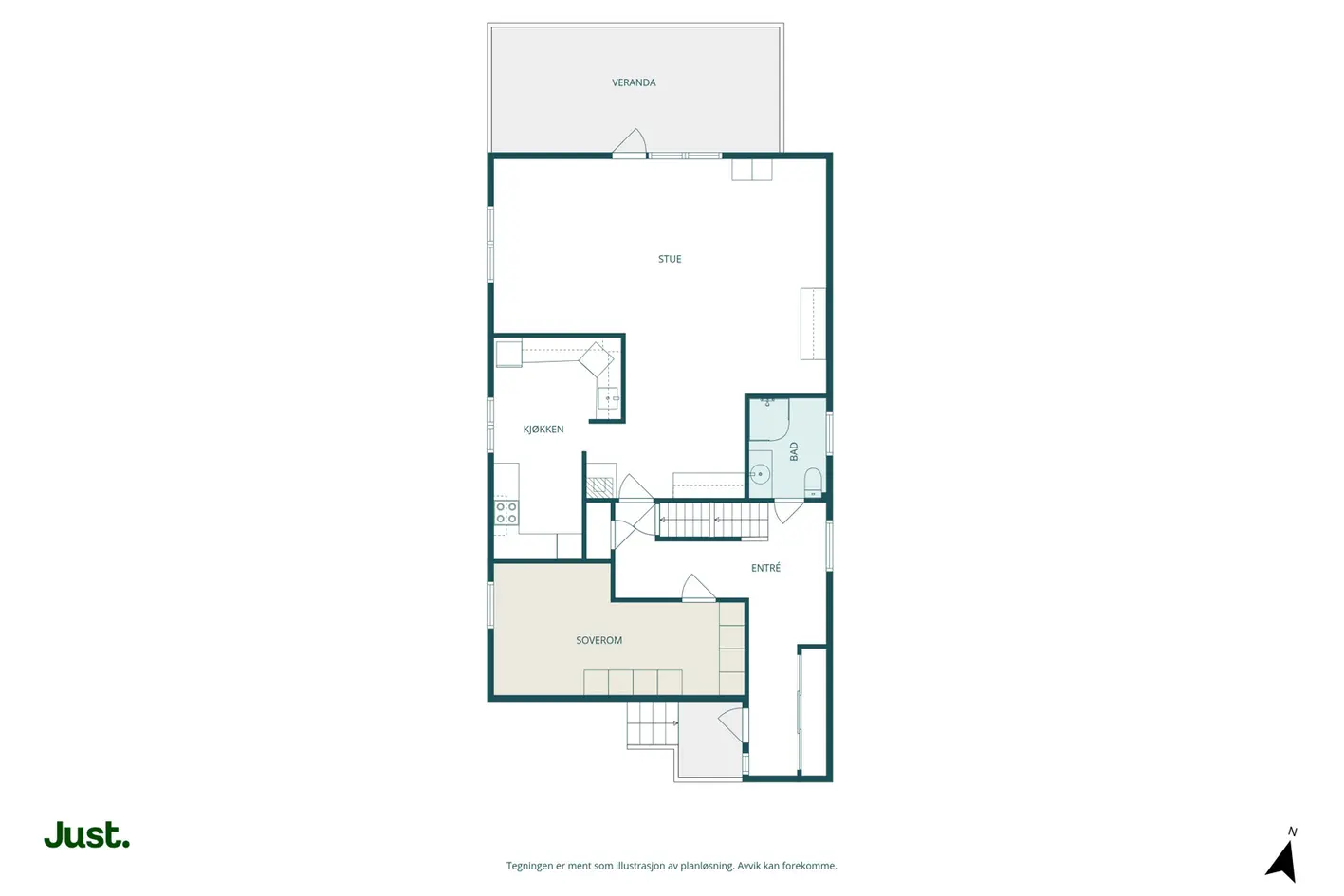 Innholdsrik enebolig med familievennlig planløsning, solrik hage og garasje. Loftstue, 5 soverom, 2 bad og vaskerom photo 5