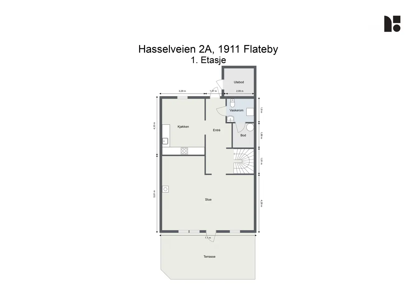 Innbydende familiebolig med attraktiv beliggenhet og god planløsning!  Barnevennlig - 3 sov. og vaskerom - P-plass photo 3