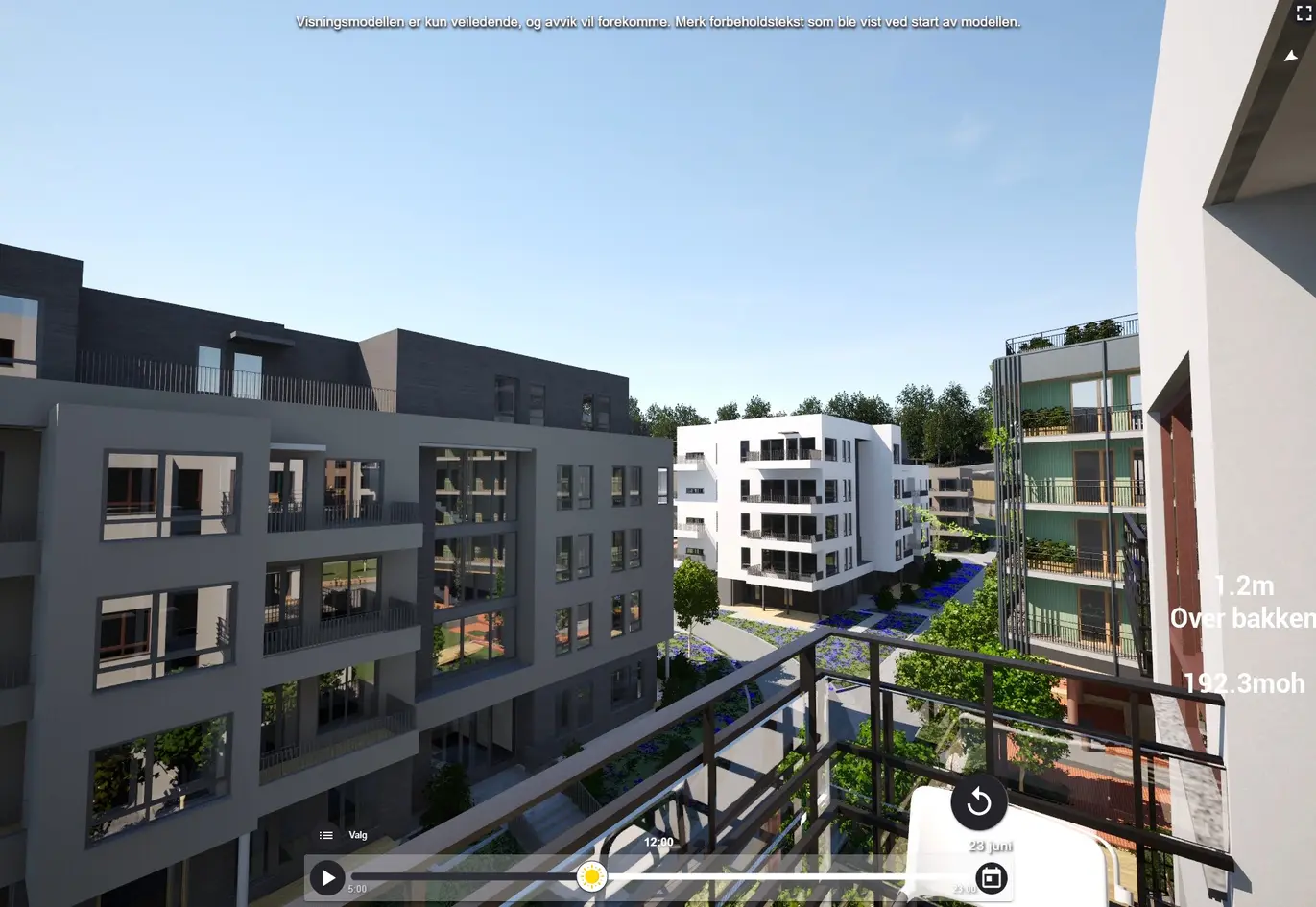Ny 2-roms toppleilighet med sørvendt balkong på 5 m². Gode solforhold. Lav dokumentavgift. Overtakelse 30.11.2026 photo 4