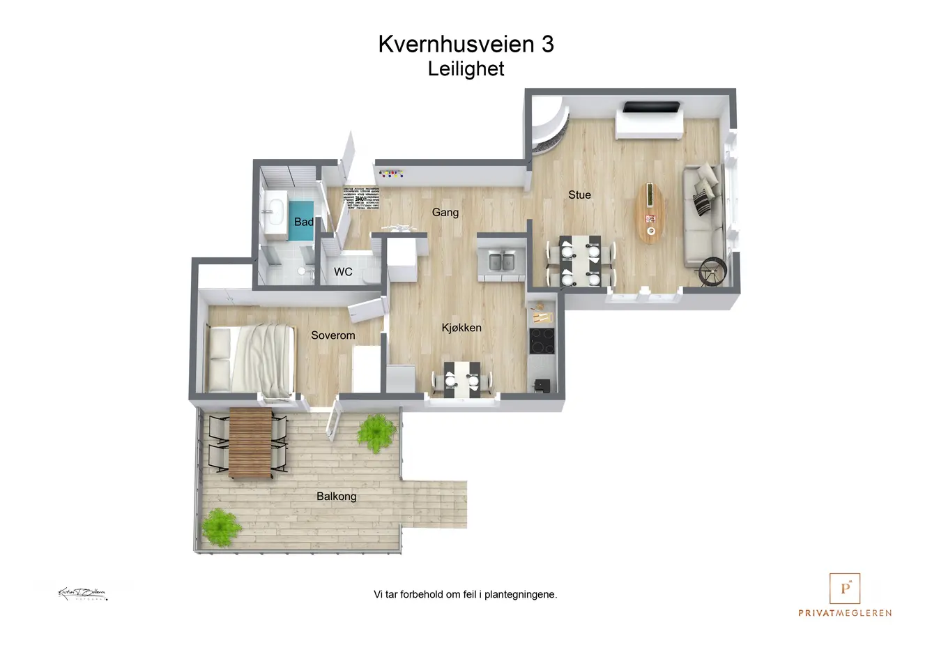 Lys og trivelig 2-roms selveier med lave felleskostnader | Terrasse og gode solforhold | Park. m/lader - View 4
