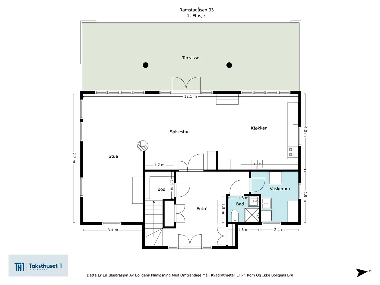 Tiltalende enebolig på 2 plan fra 2017 | Dobbeltgarasje | Terrasse & veranda | Barnevennlig område photo 4