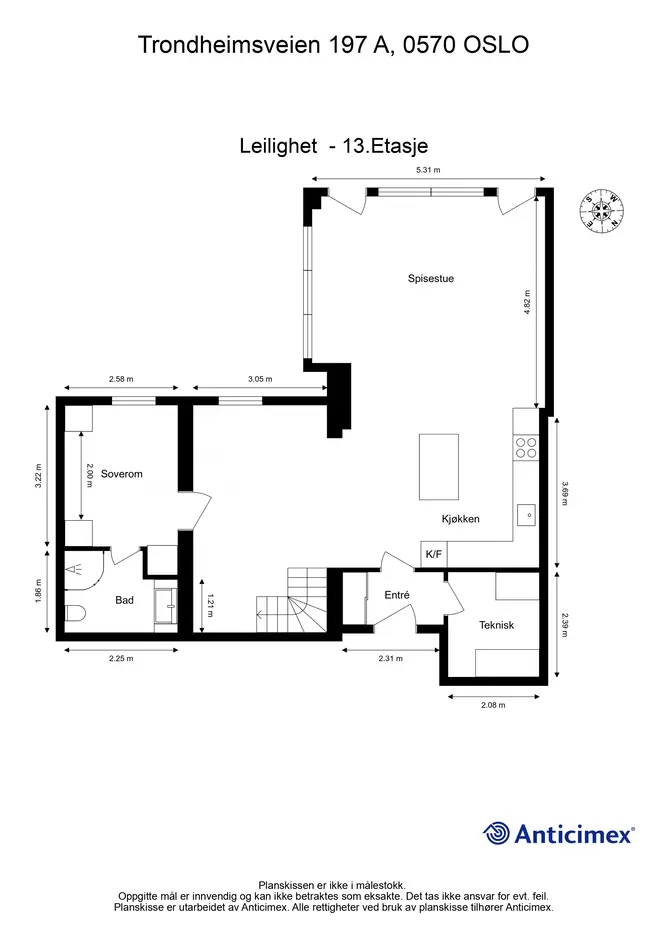 Sjelden og eksklusiv toppleilighet over tre plan - Privat terrasse på 20m² - Fantastisk panoramautsikt over Oslo - Hybel photo 4