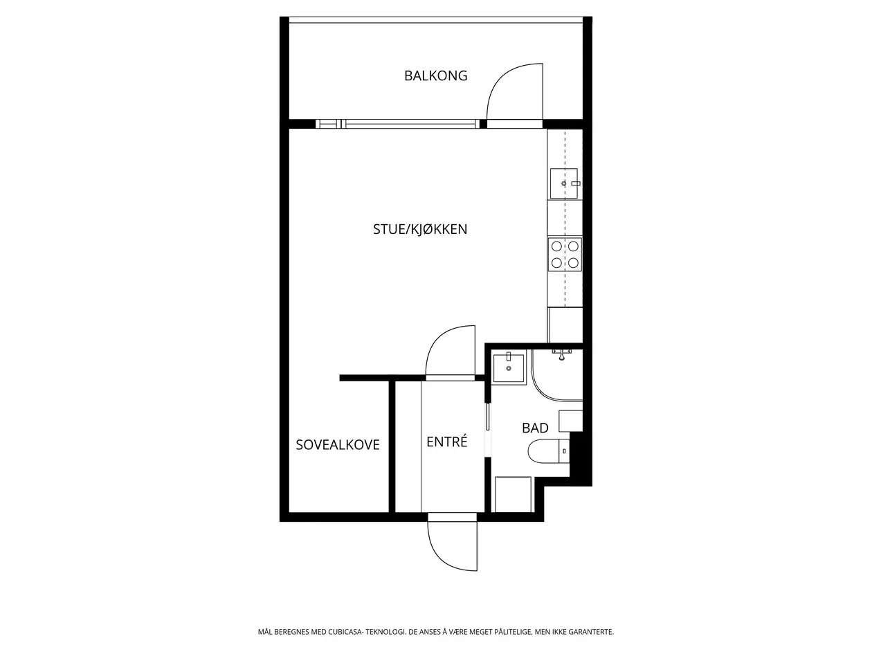 Moderne og stilfull 1-roms selveier fra 2018 - Vannbåren gulvvarme - Overbygd balkong - Supersentralt og attraktivt

 photo 3